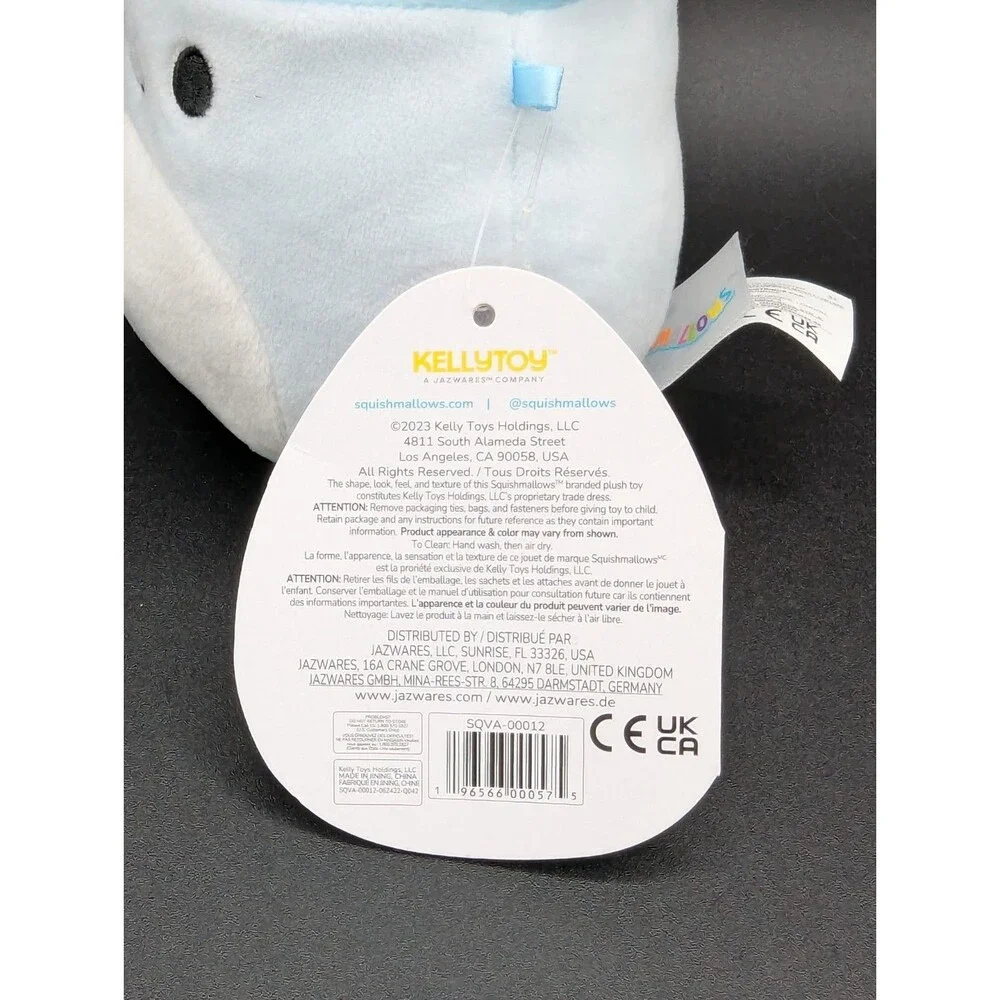 Kellytoy Squishmallows Mully 5” Blue Hearts Mushroom Valentine's 2023 Plush NWT